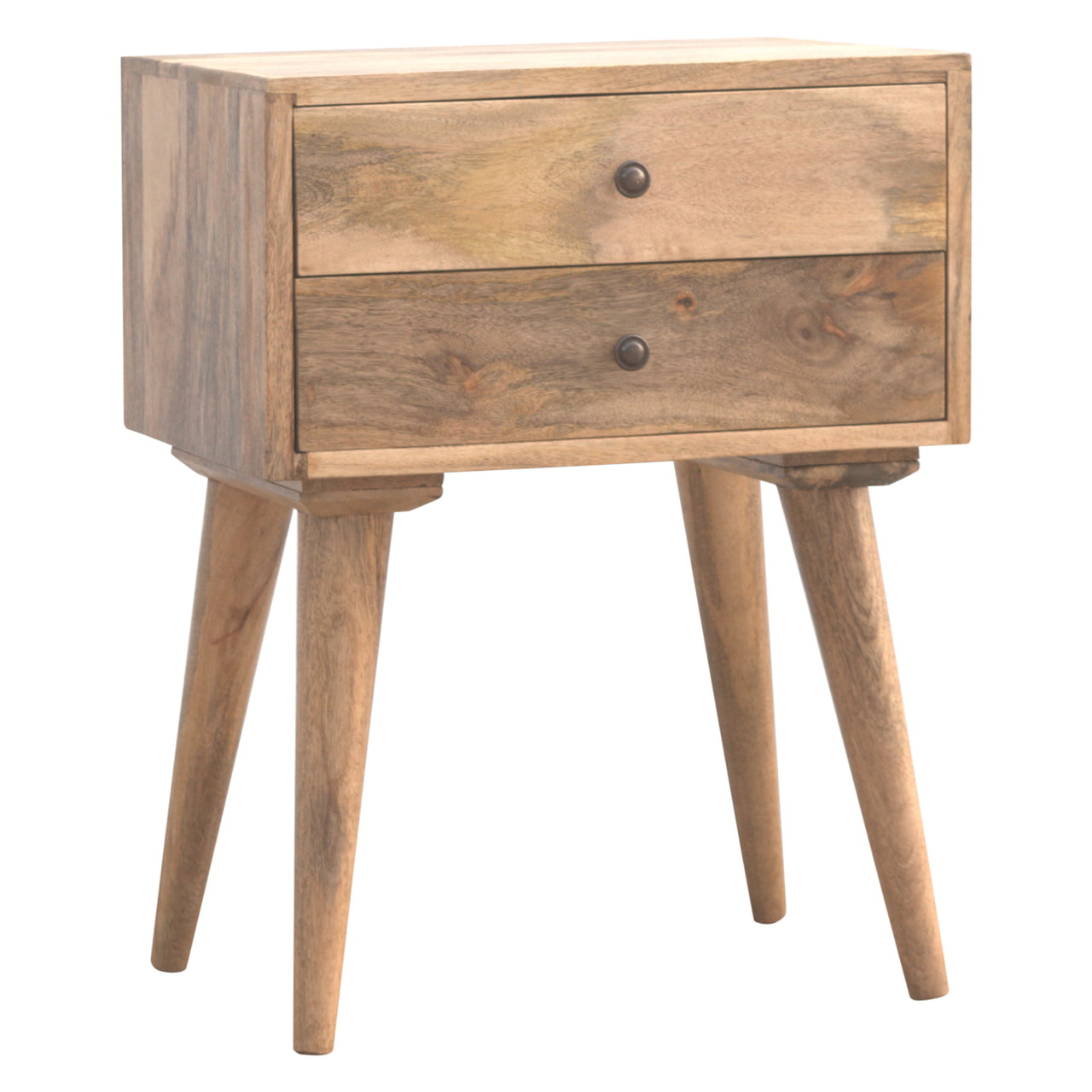 Scandinavian 2 Drawer Bedside