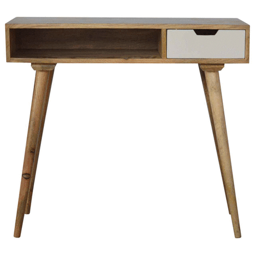Painted Writing Desk with Open Slot