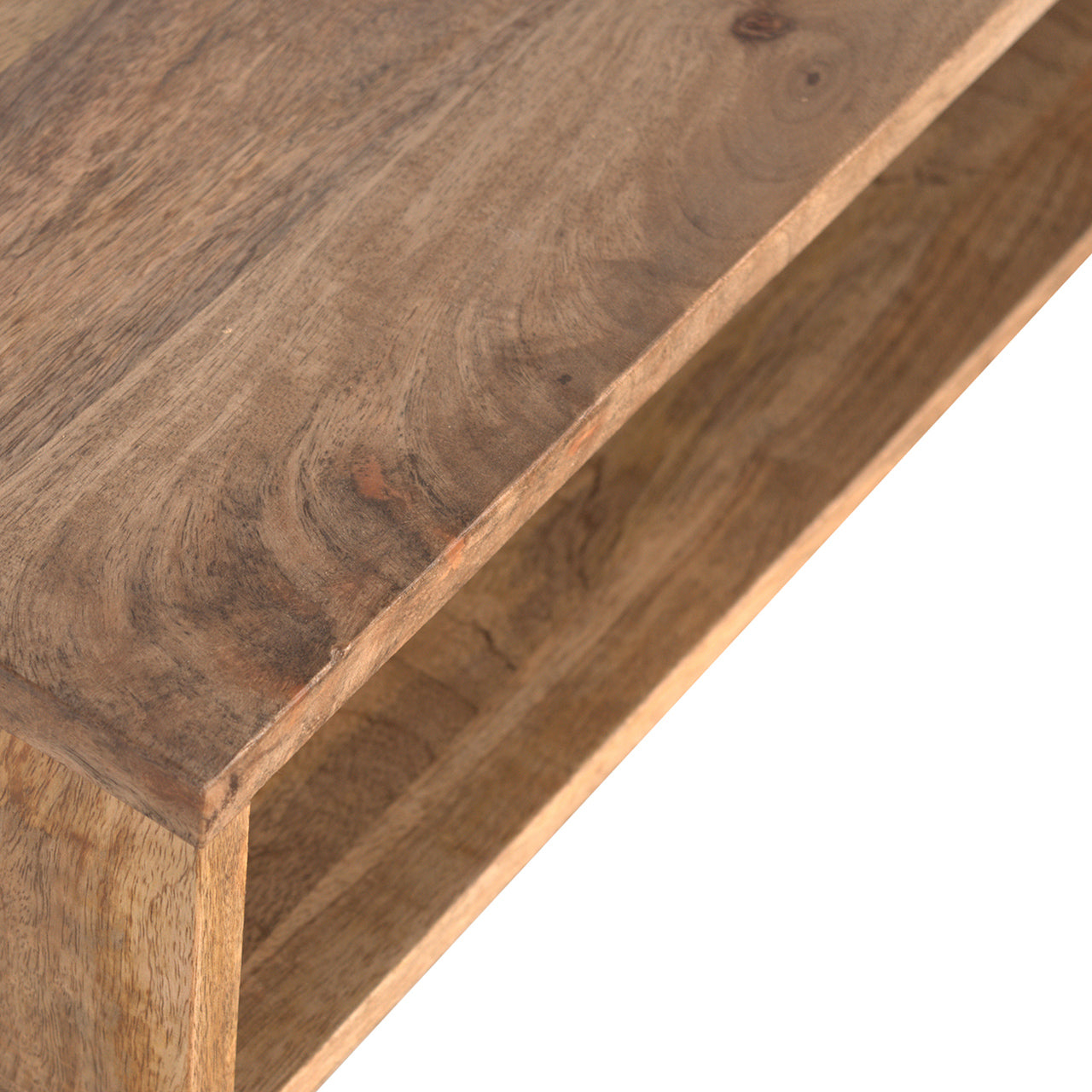 Solid Wood Nordic 1 Drawer Writing Desk with Open Slot