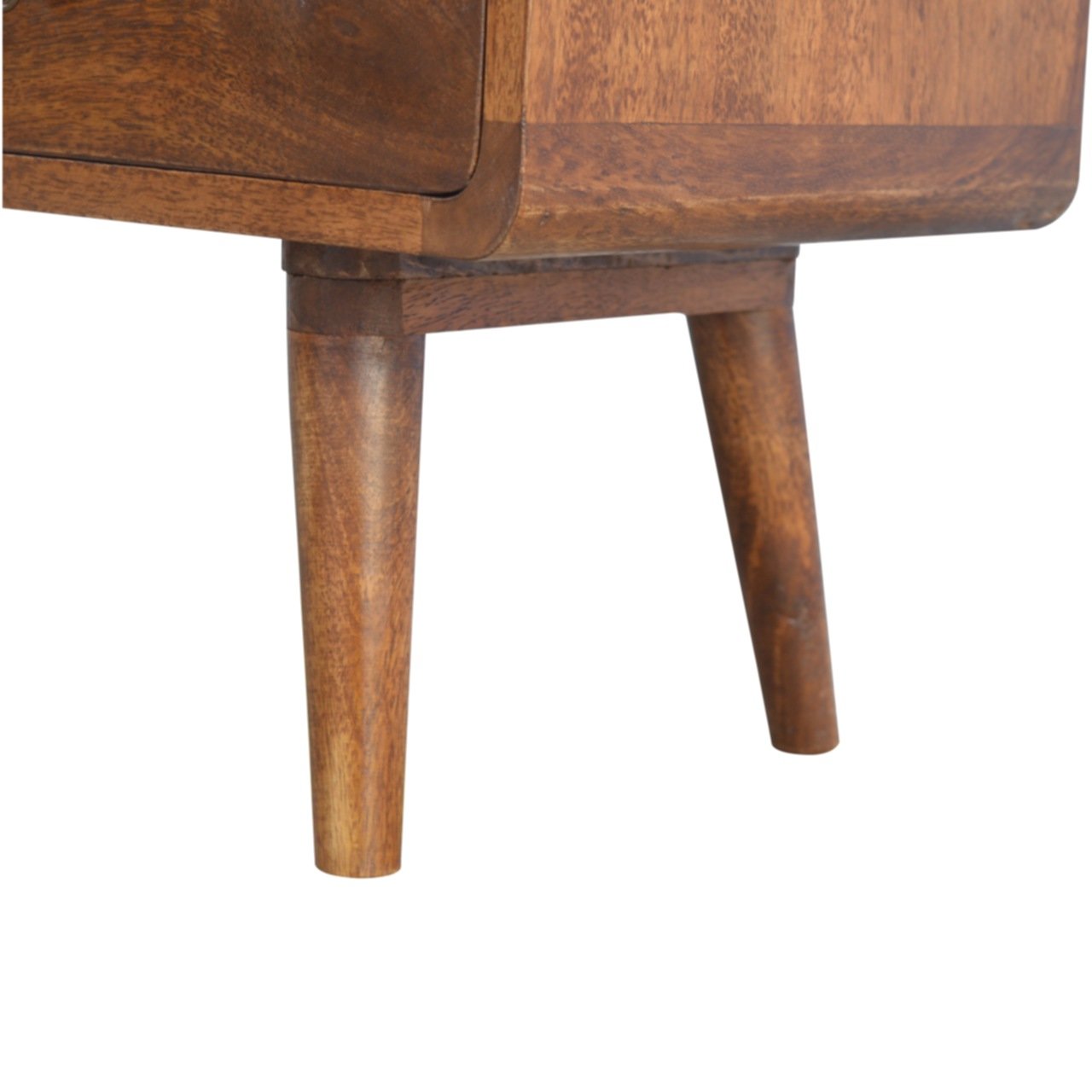 2 Drawer Chesnut Curved Media Unit