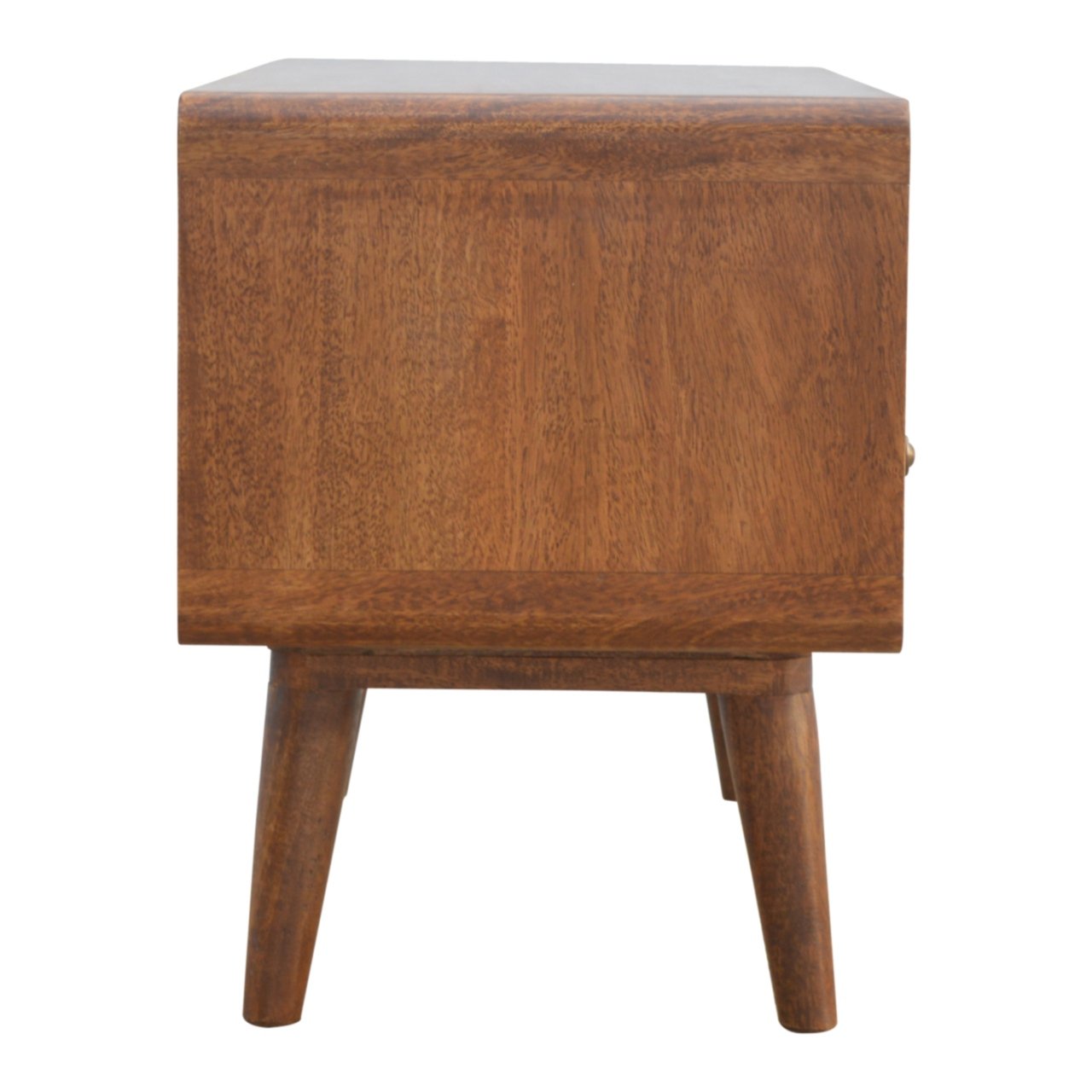 2 Drawer Chesnut Curved Media Unit