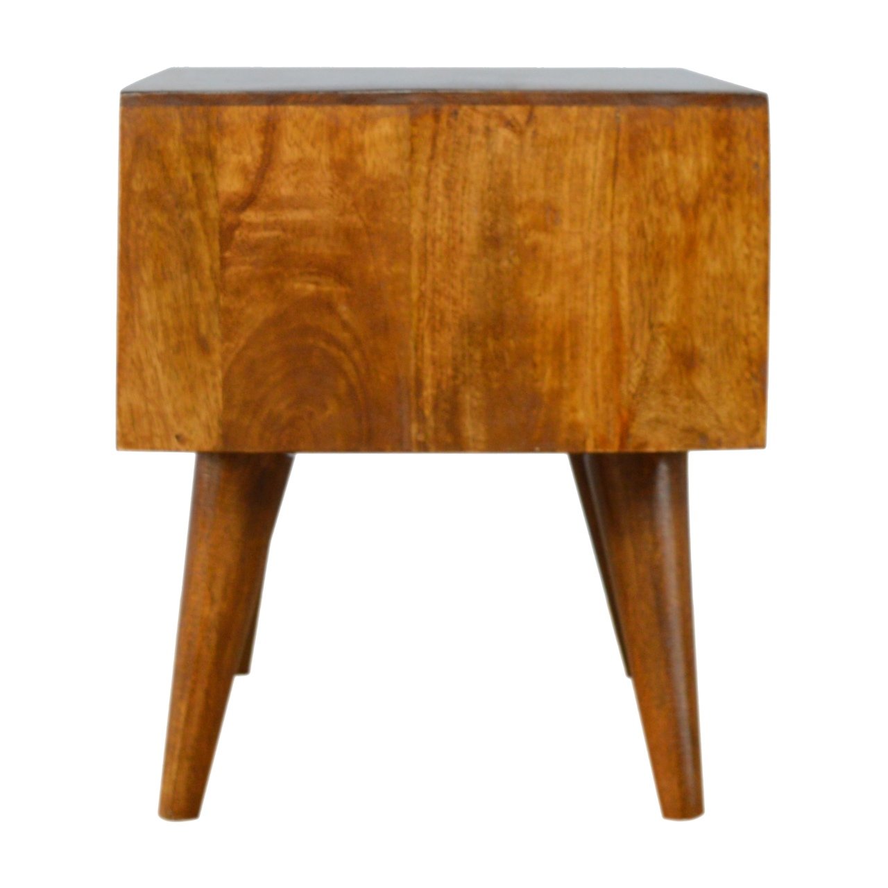 Sliding Brass Inlay TV Stand