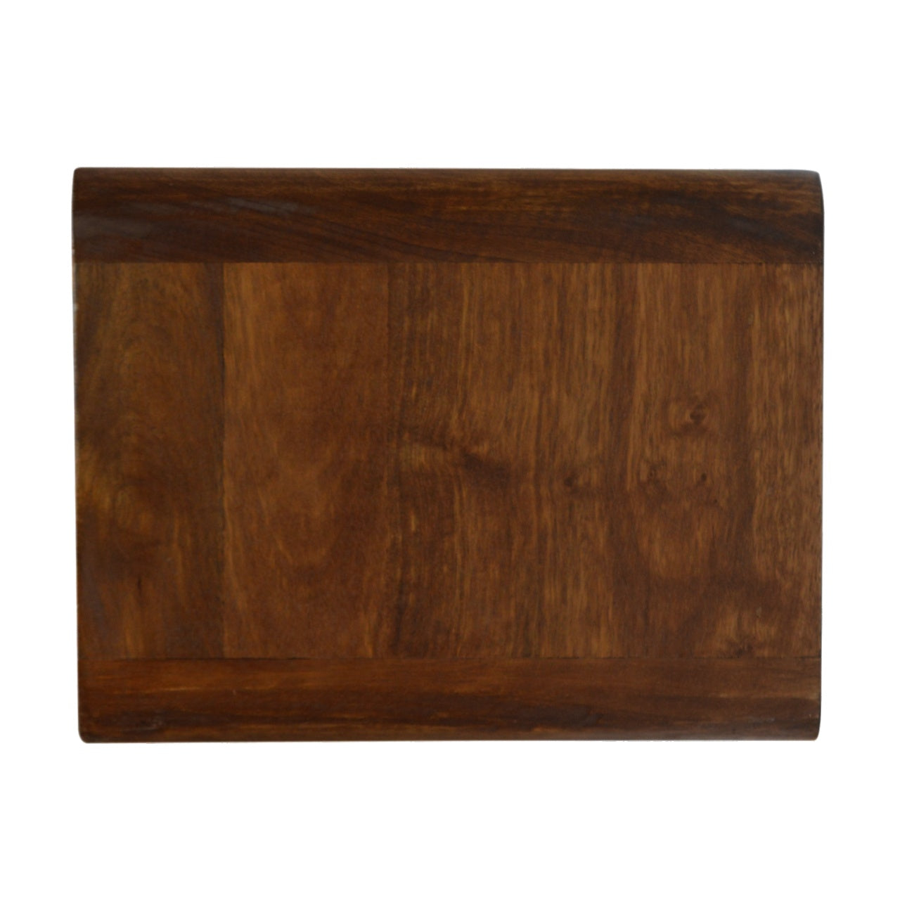 Curved Style 1 Drawer Wall Mounted Chestnut Bedside