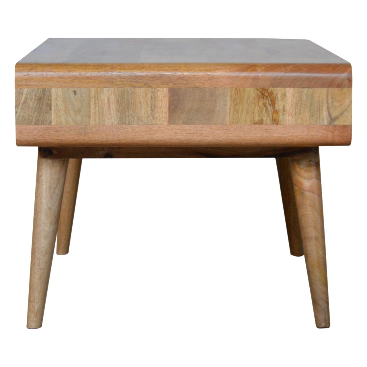1 Drawer Curved Oak Coffee Table