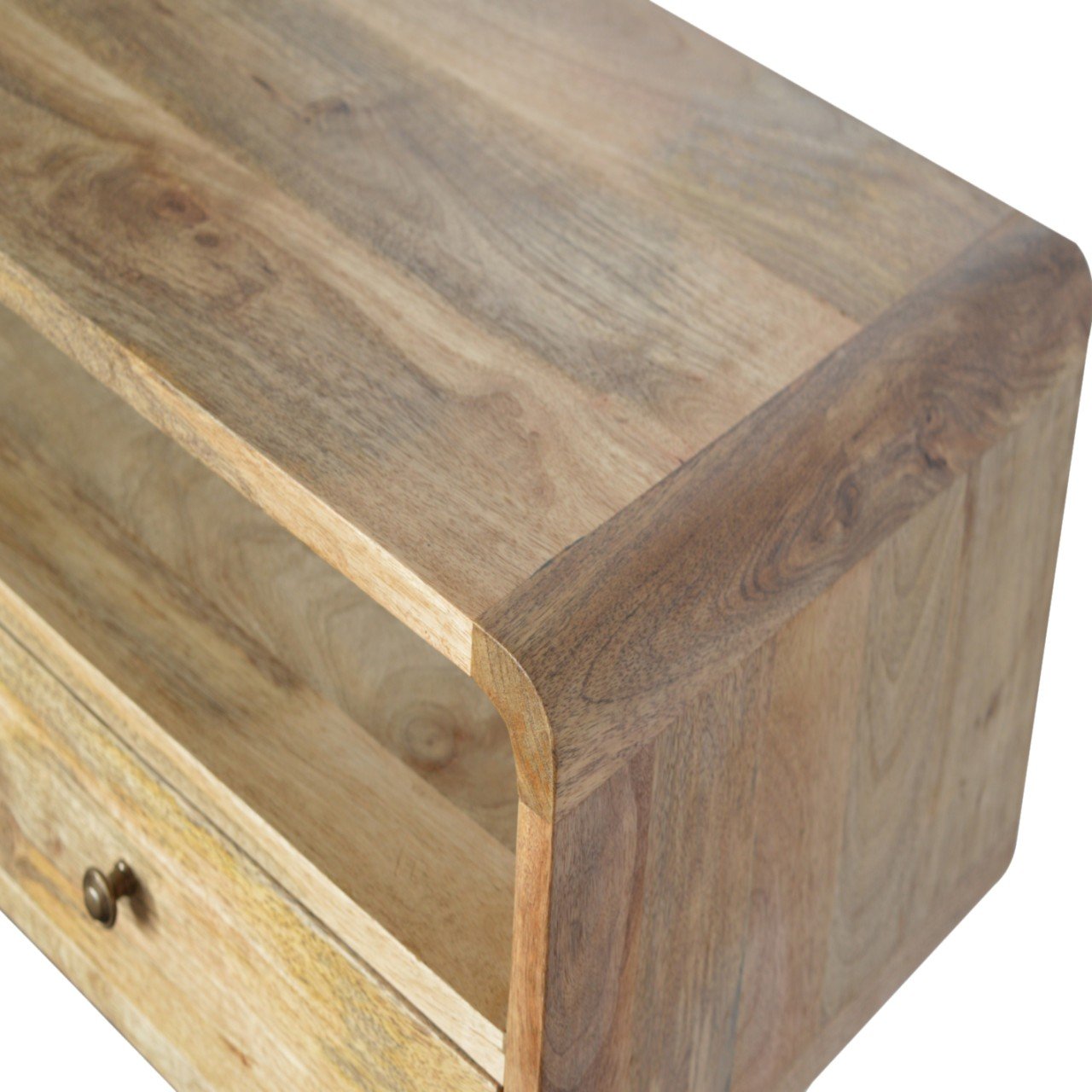 Open Slot Curved Console Table