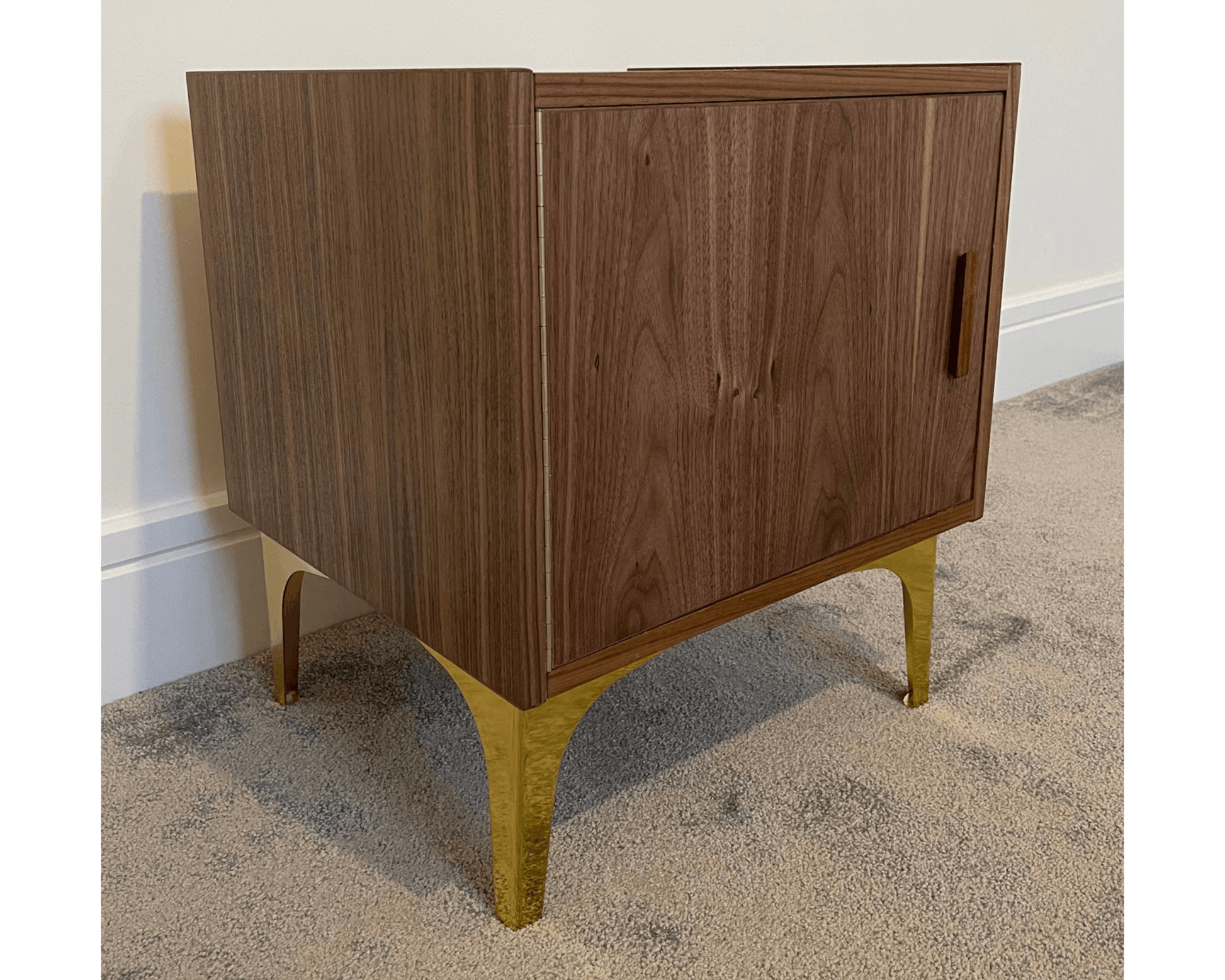 Mid Century Style Walnut Bedside table - Supramobili