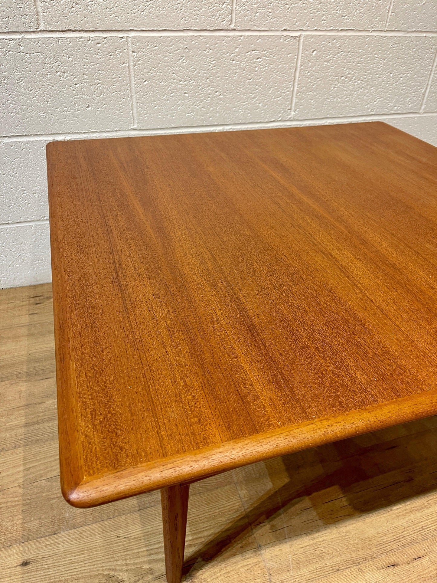 Mid Century Swedish Square Teak Coffee table by Karl Erik Ekselius - J O Carlsson for Vetlanda 1950's - Supramobili