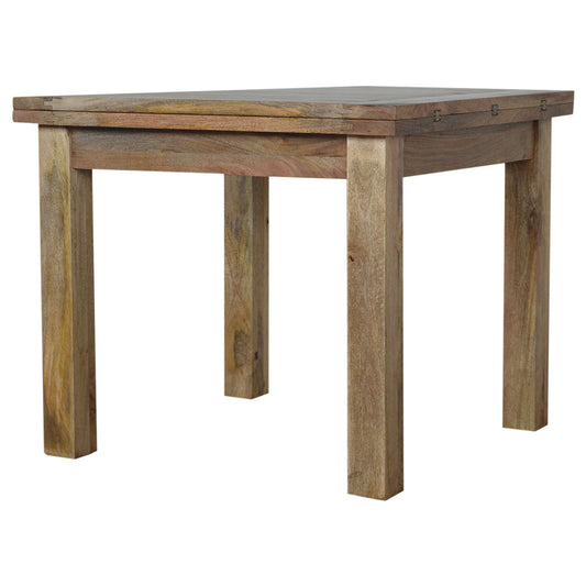 Extendable Butterfly Dining Table with Straight Legs