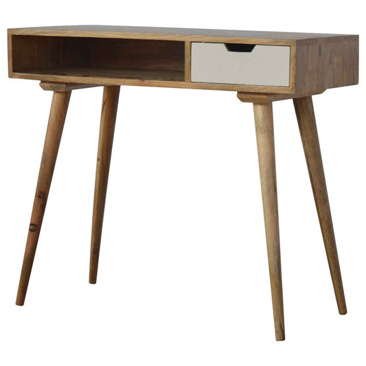 Painted Writing Desk with Open Slot