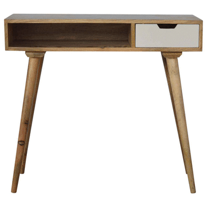 Painted Writing Desk with Open Slot