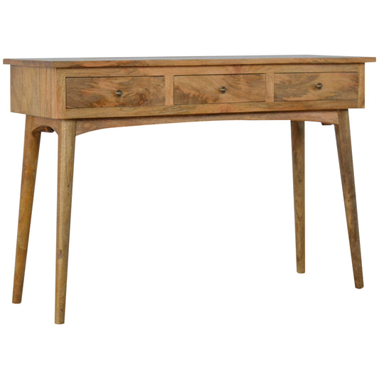Nordic Style 3 Drawer Console Table