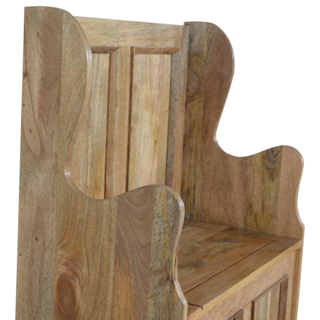 Small Wood Storage Hallway Monks Bench
