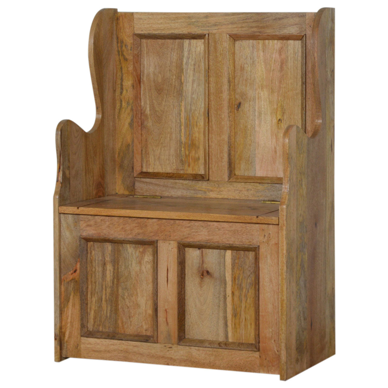 Small Wood Storage Hallway Monks Bench