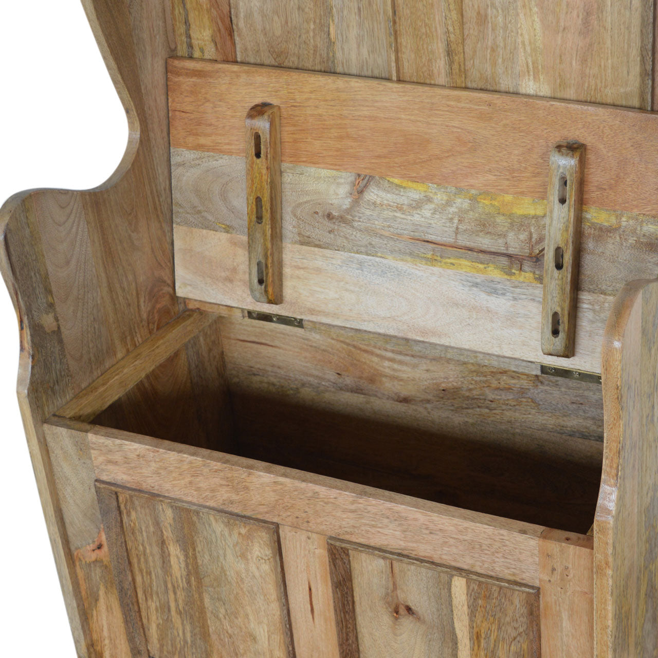 Small Wood Storage Hallway Monks Bench
