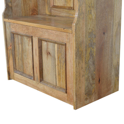 Small Wood Storage Hallway Monks Bench