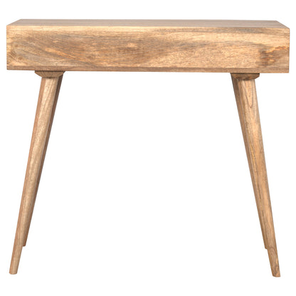Solid Wood Nordic 1 Drawer Writing Desk with Open Slot