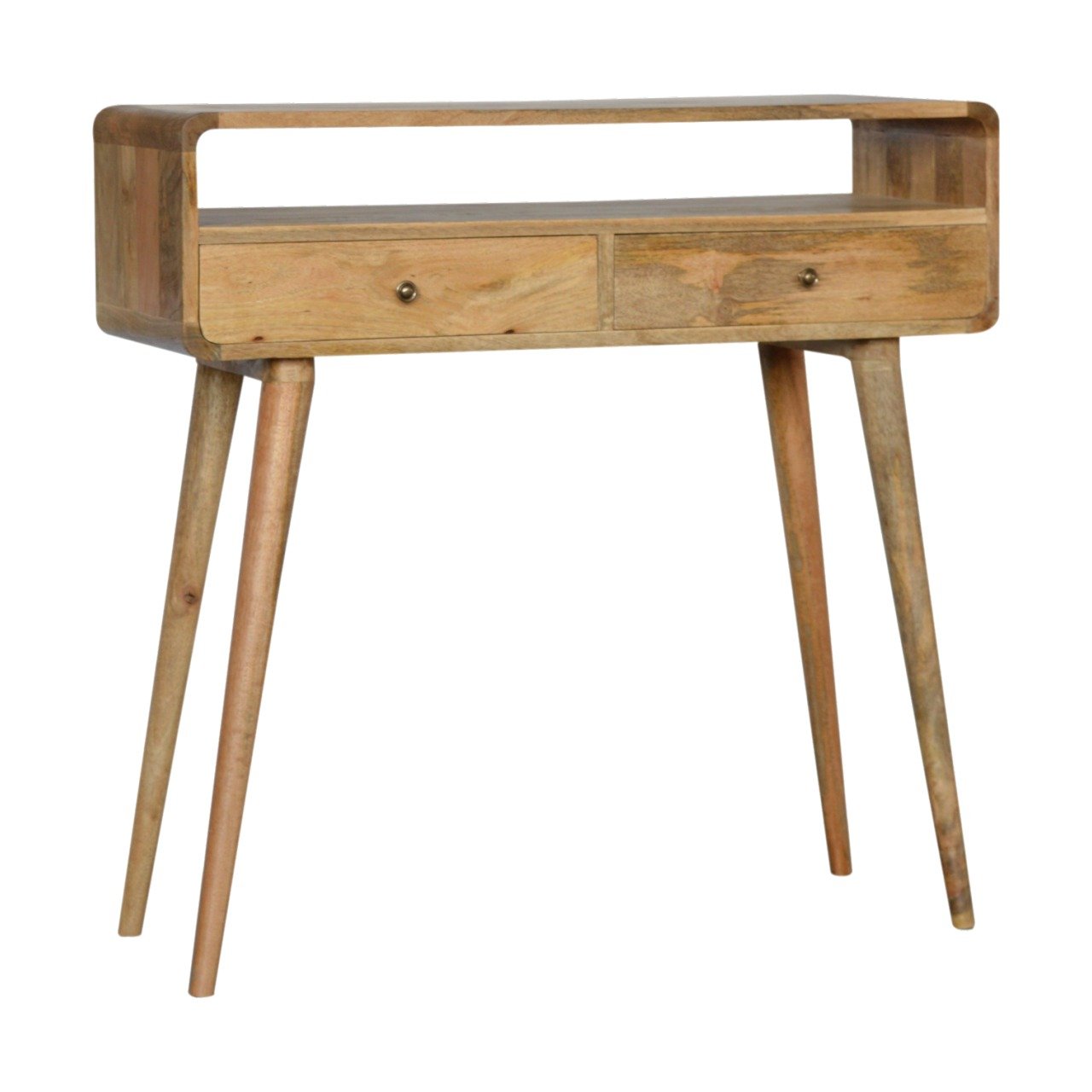 Open Slot Curved Console Table